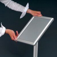 update displays Infoständer silber DIN A3 30,0 - 42,0 x 42,0 x 91,0 - 131,0 cm, 1 St.