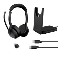 Jabra Evolve2 55 MS mit Ladestation Bluetooth-Headset...