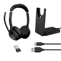 Jabra Evolve2 55 MS mit Ladestation Bluetooth-Headset...