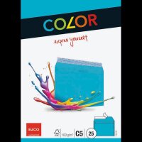 ELCO Briefumschläge Color DIN C5 ohne Fenster intensivblau haftklebend 25 St.