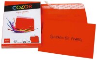 ELCO Briefumschläge Color DIN C6 ohne Fenster intensivrot haftklebend 25 St.