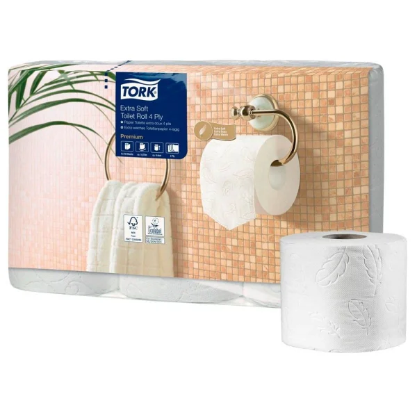 TORK Toilettenpapier T4 Premium Extra Soft 4-lagig, 42...