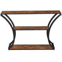VASAGLE Konsolentisch rechteckig Spanplatte braun 120,0 x 30,0 x 80,0 cm, 1 St.