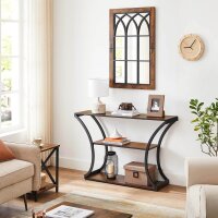 VASAGLE Konsolentisch rechteckig Spanplatte braun 120,0 x 30,0 x 80,0 cm, 1 St.
