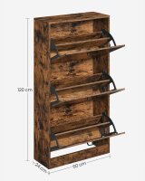 VASAGLE Schuhschrank, LBC030X01 braun keine...