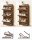 VASAGLE Schuhschrank, LBC030X01 braun keine Fachböden 60,0 x 24,0 x 120,0 cm