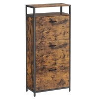 VASAGLE Schuhschrank, LBS101B01 braun 1 Fachboden 60,0 x 30,0 x 130,0 cm