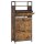 VASAGLE Schuhschrank, LBS101B01 braun 1 Fachboden 60,0 x 30,0 x 130,0 cm