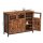 VASAGLE Sideboard, LSC099B01V1 braun 100,0 x 35,0 x 75,0 cm, 1 St.
