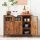 VASAGLE Sideboard, LSC099B01V1 braun 100,0 x 35,0 x 75,0 cm, 1 St.