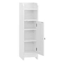 VASAGLE Badschrank weiß 18,0 x 20,0 x 80,0 cm