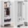 VASAGLE Badschrank weiß 18,0 x 20,0 x 80,0 cm