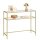 VASAGLE Konsolentisch rechteckig Glas gold 100,0 x 35,0 x 80,0 cm, 1 St.