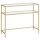 VASAGLE Konsolentisch rechteckig Glas gold 100,0 x 35,0 x 80,0 cm, 1 St.