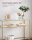 VASAGLE Konsolentisch rechteckig Glas gold 100,0 x 35,0 x 80,0 cm, 1 St.