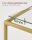 VASAGLE Konsolentisch rechteckig Glas gold 100,0 x 35,0 x 80,0 cm, 1 St.