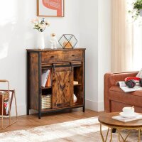 VASAGLE Sideboard, LSC100B01 braun 70,0 x 30,0 x 80,0 cm, 1 St.