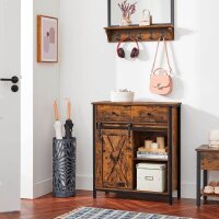 VASAGLE Sideboard, LSC100B01 braun 70,0 x 30,0 x 80,0 cm, 1 St.