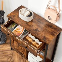 VASAGLE Sideboard, LSC100B01 braun 70,0 x 30,0 x 80,0 cm, 1 St.