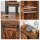 VASAGLE Sideboard, LSC100B01 braun 70,0 x 30,0 x 80,0 cm, 1 St.