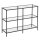 VASAGLE Konsolentisch rechteckig Glas schwarz 100,0 x 30,0 x 73,0 cm, 1 St.