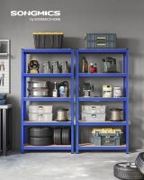 SONGMICS Schwerlastregal GLR040Q01 blau 90,0 x 40,0 x...