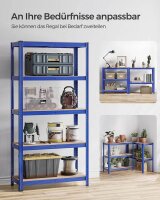 SONGMICS Schwerlastregal GLR040Q01 blau 90,0 x 40,0 x 180,0 cm