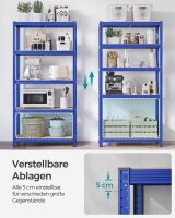 SONGMICS Schwerlastregal GLR040Q01 blau 90,0 x 40,0 x 180,0 cm