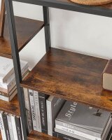 VASAGLE Bücherregal braun, schwarz 100,0 x 30,0 x 170,0 cm, 1 St.