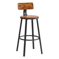 VASAGLE Barhocker LBC026B01V2 braun, 2 St.