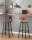 VASAGLE Barhocker LBC026B01V2 braun, 2 St.