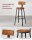 VASAGLE Barhocker LBC026B01V2 braun, 2 St.