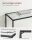 VASAGLE Konsolentisch rechteckig Glas schwarz 100,0 x 35,0 x 80,0 cm, 1 St.