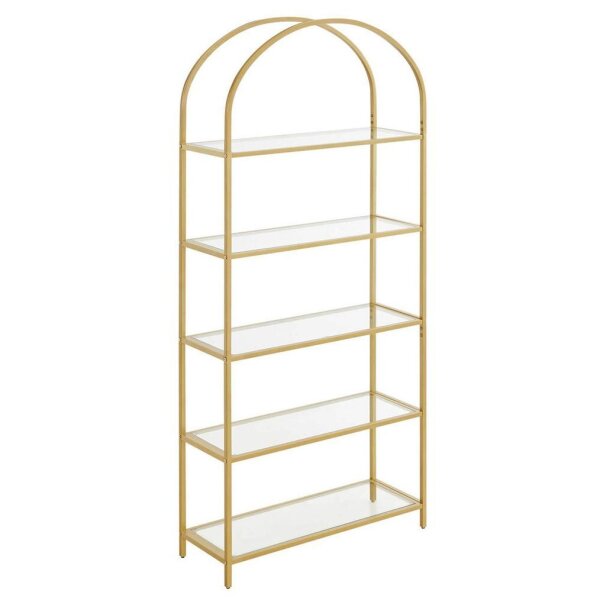 VASAGLE Bücherregal gold 83,0 x 30,2 x 183,5 cm, 1 St.