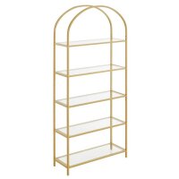 VASAGLE Bücherregal gold 83,0 x 30,2 x 183,5 cm, 1 St.