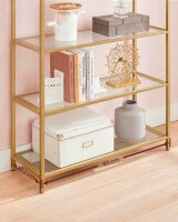 VASAGLE Bücherregal gold 83,0 x 30,2 x 183,5 cm, 1 St.