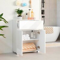 VASAGLE Badschrank weiß 60,0 x 30,0 x 80,0 cm