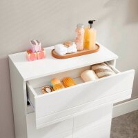 VASAGLE Badschrank weiß 60,0 x 30,0 x 80,0 cm