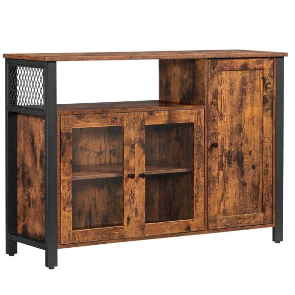 VASAGLE Sideboard, LSC096B01 braun 110,0 x 33,0 x 75,0 cm, 1 St.