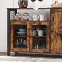 VASAGLE Sideboard, LSC096B01 braun 110,0 x 33,0 x 75,0 cm, 1 St.