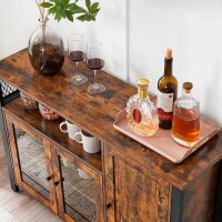 VASAGLE Sideboard, LSC096B01 braun 110,0 x 33,0 x 75,0 cm, 1 St.