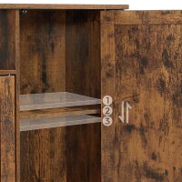 VASAGLE Sideboard, LSC096B01 braun 110,0 x 33,0 x 75,0 cm, 1 St.