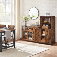 VASAGLE Sideboard, LSC096B01 braun 110,0 x 33,0 x 75,0 cm, 1 St.