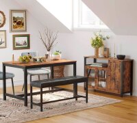 VASAGLE Sideboard, LSC096B01 braun 110,0 x 33,0 x 75,0 cm, 1 St.