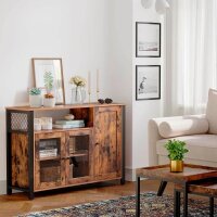 VASAGLE Sideboard, LSC096B01 braun 110,0 x 33,0 x 75,0 cm, 1 St.
