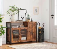 VASAGLE Sideboard, LSC096B01 braun 110,0 x 33,0 x 75,0 cm, 1 St.