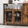 VASAGLE Sideboard, LSC096B01 braun 110,0 x 33,0 x 75,0 cm, 1 St.