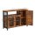 VASAGLE Sideboard, LSC096B01 braun 110,0 x 33,0 x 75,0 cm, 1 St.