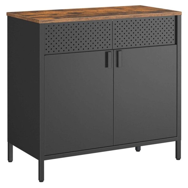 SONGMICS Aktenschrank, LSC102B01V1 schwarz 80,0 x 40,0 x 76,0 cm, 1 St.