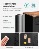 SONGMICS Aktenschrank, LSC102B01V1 schwarz 80,0 x 40,0 x 76,0 cm, 1 St.